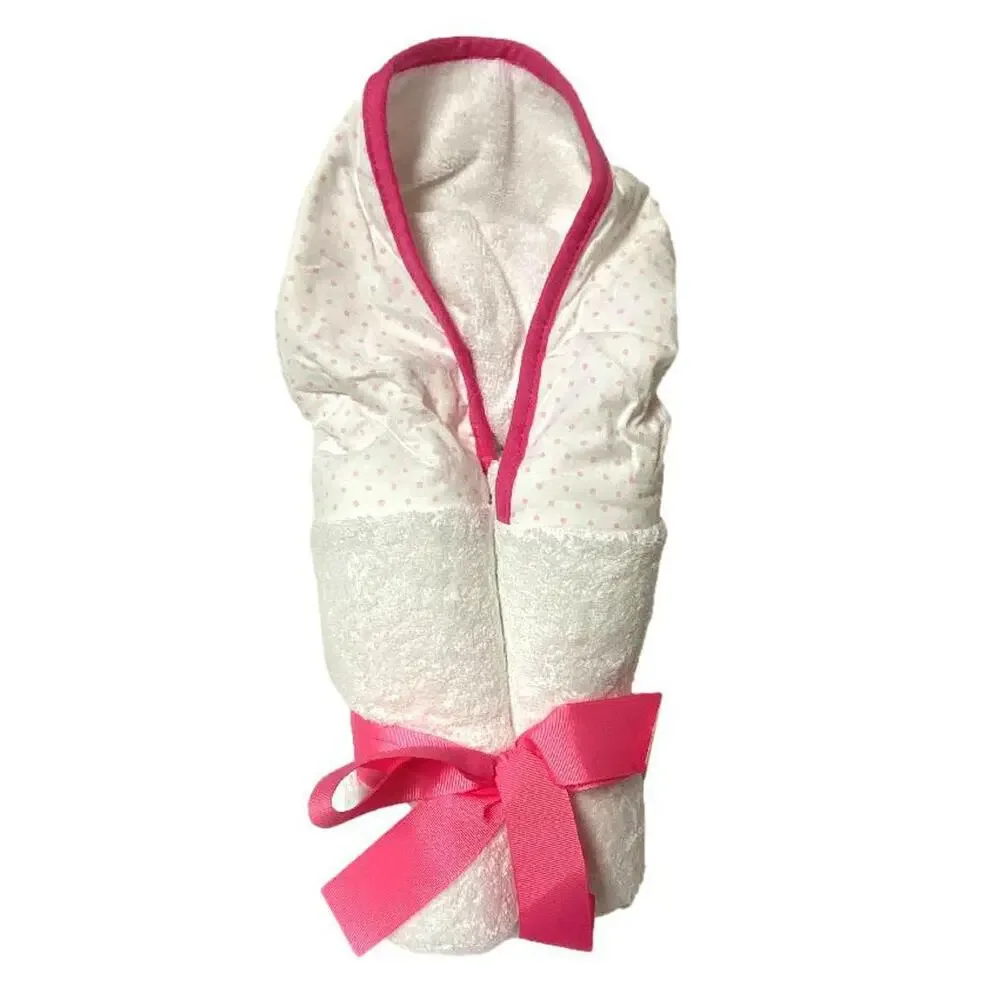 Maison Chic Pink Flamingo Kids Hooded Cotton Towel Beach Bath Pool 28x52 Large